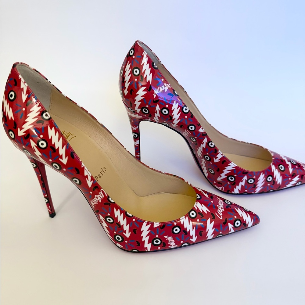 Christian Louboutin Vibrant Red Hot Chick Pumps